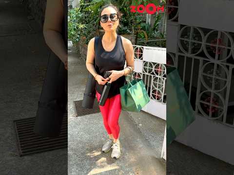 "How do you know I am here", asks Preity Zinta to paps outside her gym #shorts #preityzinta