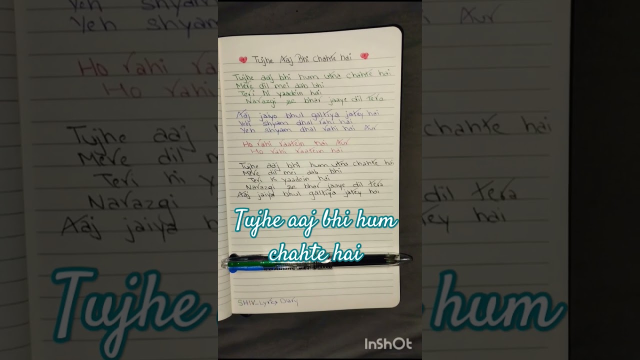 Tujhe aaj bhi chahte hai#lyrics #emranhashmi #ashwanimachalsongs #tujheaajbhichahtehai #shorts #song