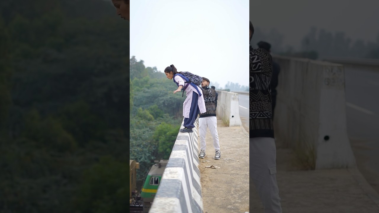 A Girl's Unexpected Jump! 😱 Watch the Surprise Moment