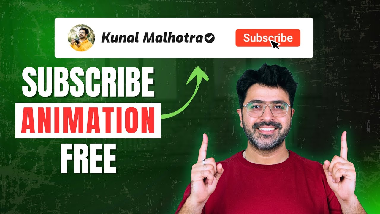Create Free YouTube Subscribe Button Animation