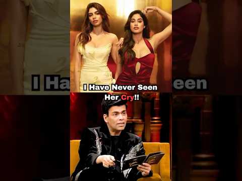 Janhvi Kapoor Breaks Down Recalling Sridevi’s Death🥹#janhvikapoor #karanjohar #bollywoodnews