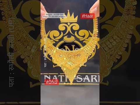 1 Lakh's Fancy Necklace Design in #18caratgold #ons #viral #rudhauli #1million