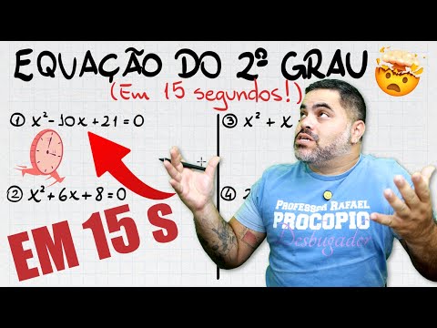 Resolvendo Equação do Segundo Grau em 15 Segundos com Fórmula de Bhaskara Alternativa