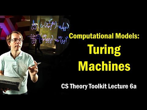 Computational Models: Turing Machines || @ CMU || Lecture 6a of CS Theory Toolkit