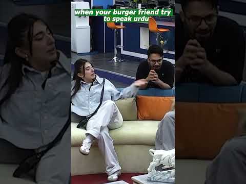 Apka Burger Friend Urdu bolte huye π€£π€£ | Ayaz Samoo | Wajeeha Khan | #tamashaseason3 #shorts