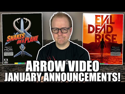 SNAKES On A Plane And Evil DEAD Rise On 4K! | Arrow VIDEO January 2026 Announcements!