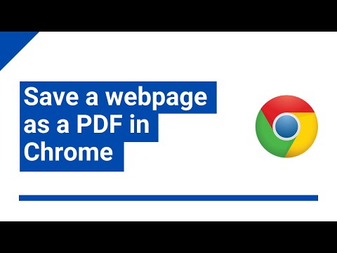 How to save a webpage as a PDF in Google Chrome (step by step)