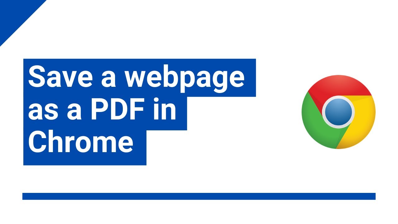 Easiest Way to Save a Webpage as PDF in Google Chrome π