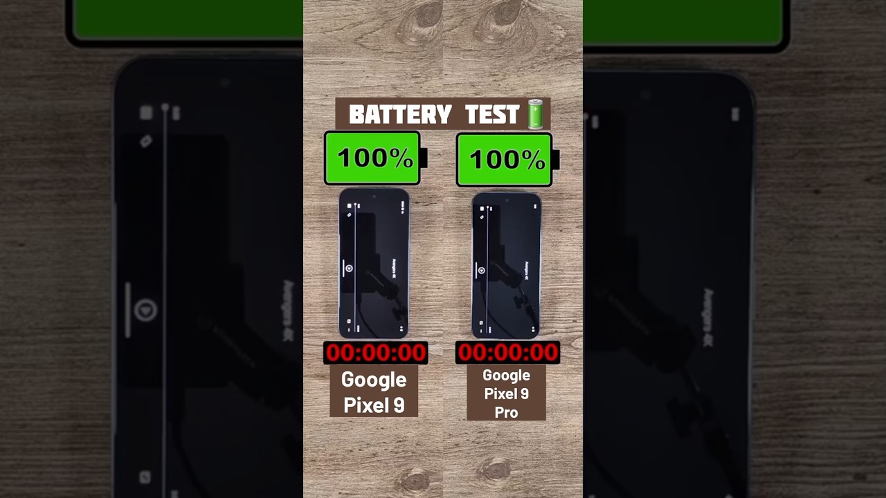 Pixel 9 vs Pixel 9 Pro Battery Drain Test 🔋