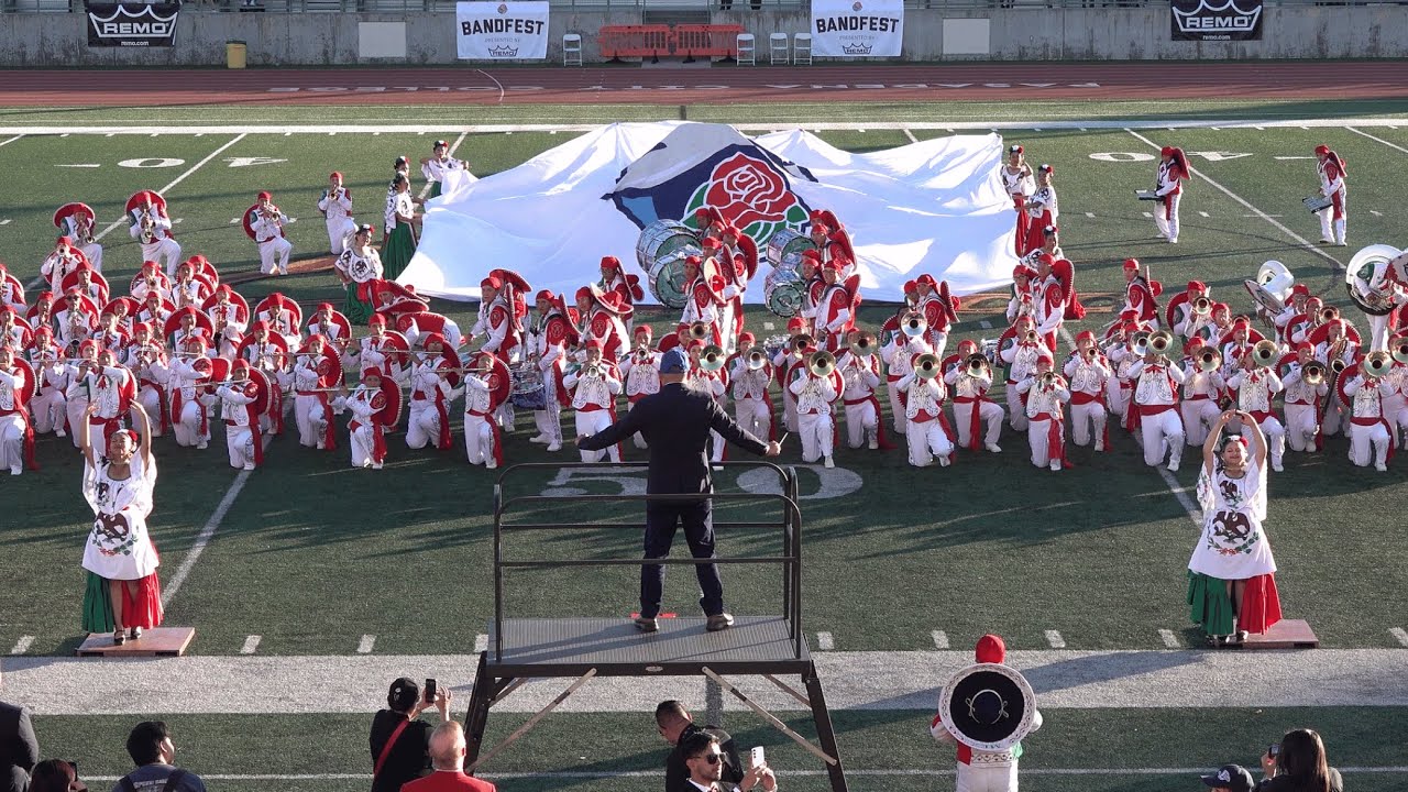 Delfines Marching Band at 2026 Pasadena Bandfest 🎺