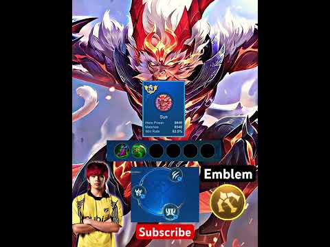 Sun Best build 2025 (Jungle LANE) | Sun MLBB #mobilelegends #mlbb