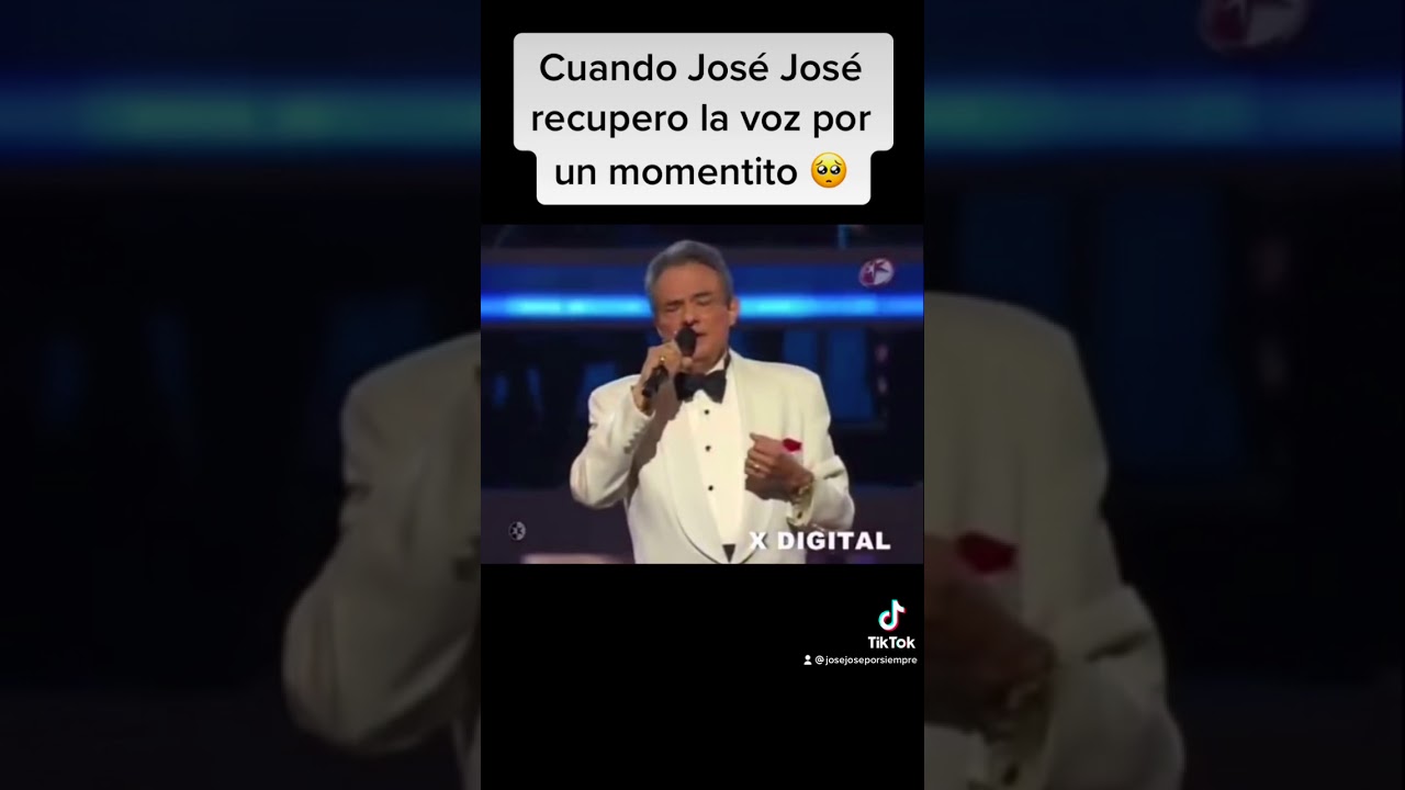 José José recupera la voz brevemente 🎤