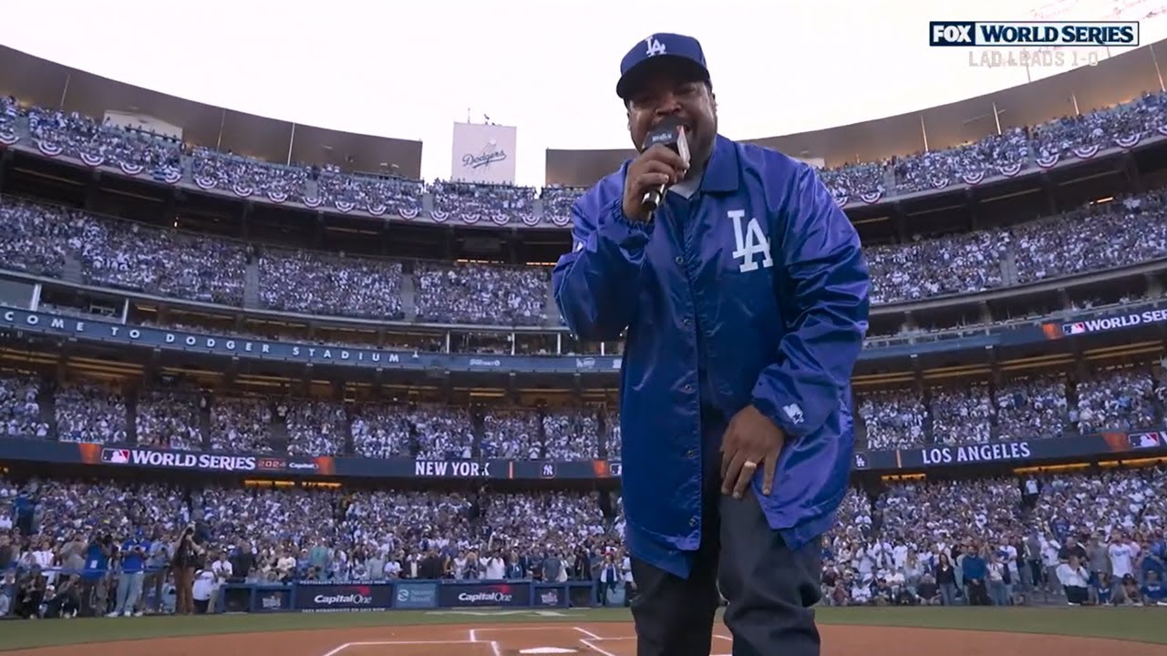 Ice Cube Rocks the Stage Before Yankees vs. Dodgers Game 2! 🎤