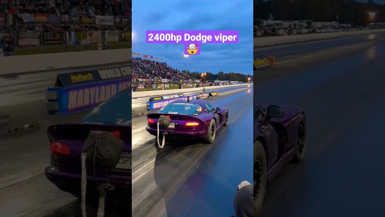 Unbelievable 2400HP Dodge Viper Dominates the Track! 🤯
