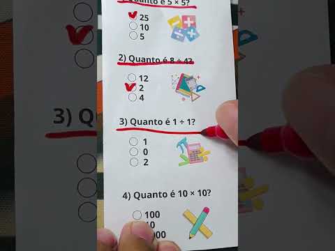 Desafio você acertar essas perguntas de matemática. #quiz #matematica #escola #tabuada #perguntas