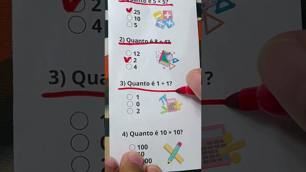 Você consegue acertar essas perguntas de matemática? 🧠