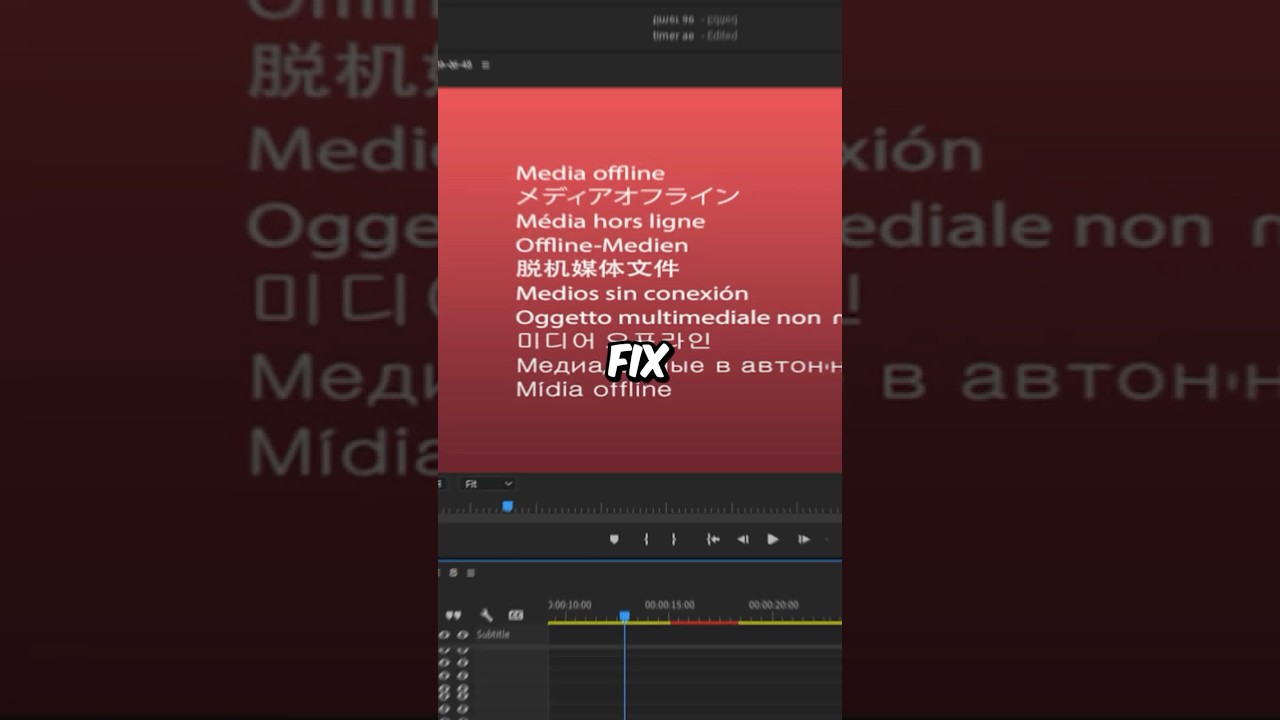 Fix Offline Media Error in Premiere Pro 2023