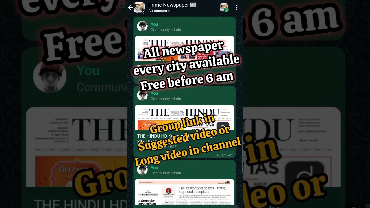 Download The Hindu & Indian Express PDFs for Free Before 6 AM 🕕