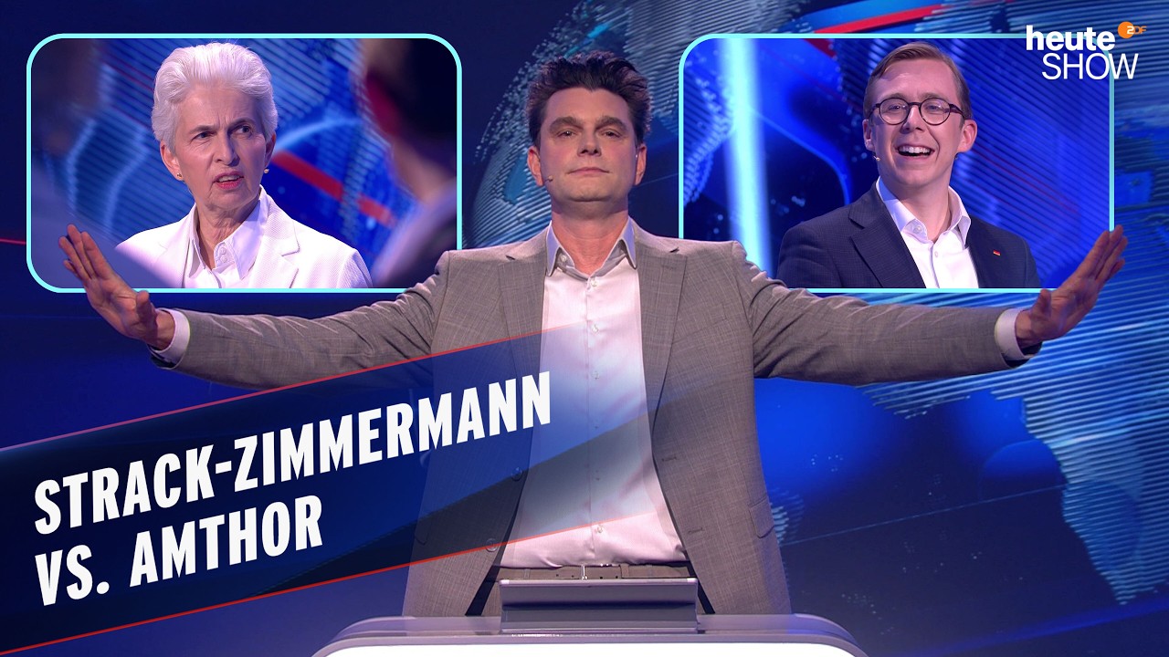 Politik-Quiz: Strack-Zimmermann vs. Amthor bei heute-show 🎤