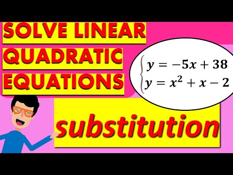 LINEAR QUADRATIC SYSTEM OF EQUATIONS: SUBSTITUTION METHOD TUTORIAL - OH MATH GAD