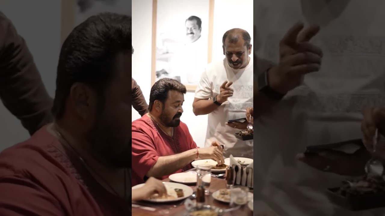 Mohanlal and Suchitra Delight in Gourmet Dining at Aad & Co by Chef Pillai 🍽️