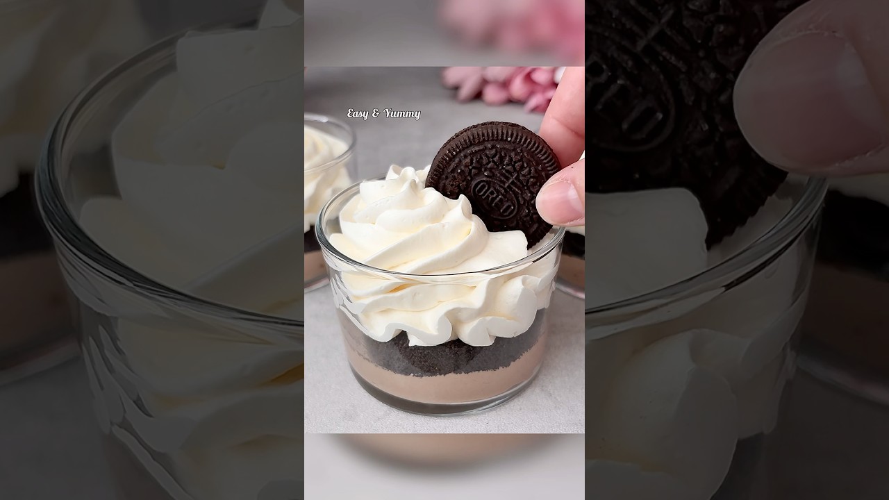 3 Quick & Delicious 3-Ingredient No-Bake Oreo Dessert Cups 🍪