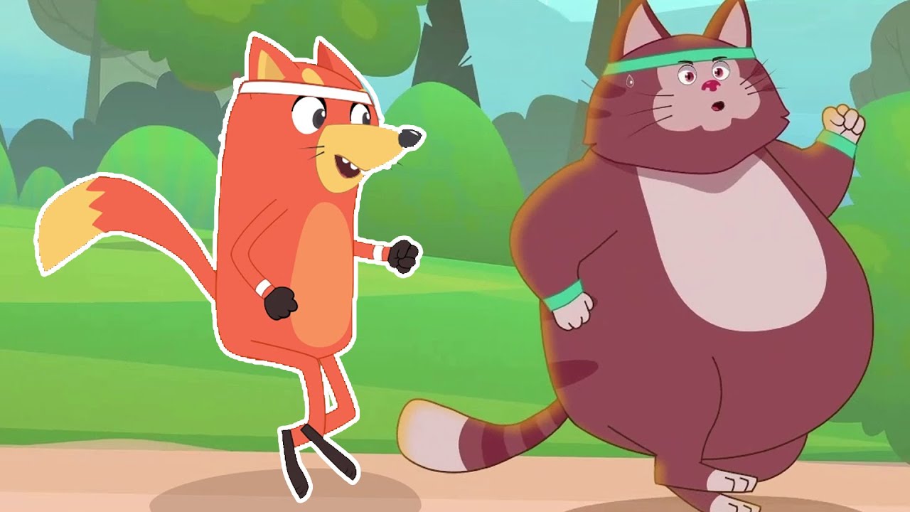 ثعلوب والقط الكسول 🐱 مغامرة ممتعة