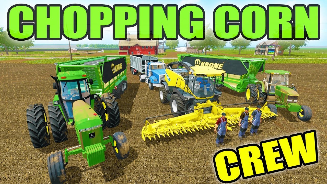 Farming Simulator 2017: Corn Chopping with Crew 🇨🇦