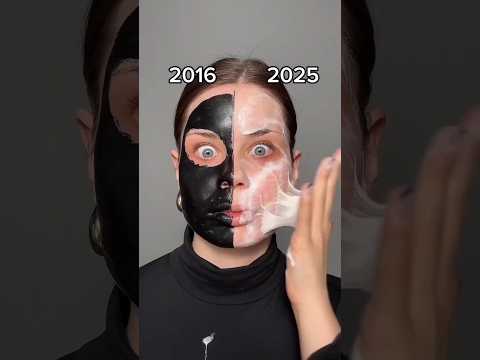 Skin Care Edition 2016 Vs 2025  *By grwardy* #makeup #shorts