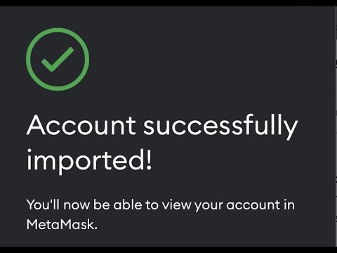 IMPORT PRIVATE KEY INTO METAMASK