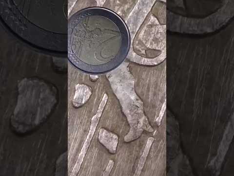 Euro Coin Loop!💰#infinite #loop #euro#money #coin #piggybank #macro #relax #satisfying #discover