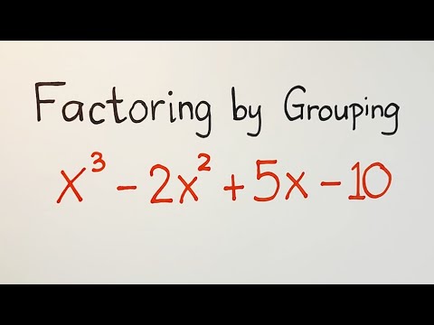 Factoring by Grouping - Factoring Polynomials