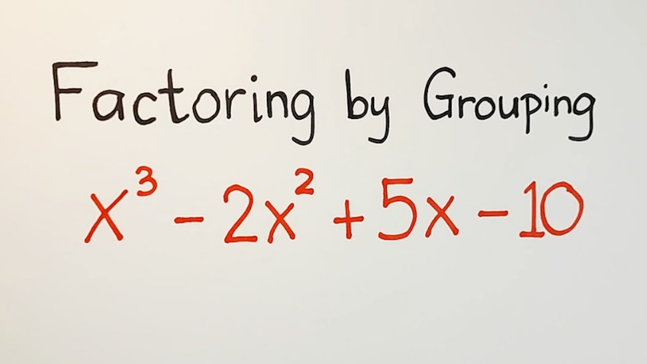 Factoring Polynomials Using Grouping