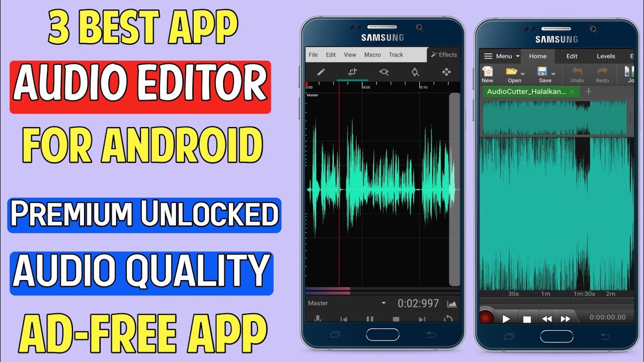 3 Top 3 Audio Editor Apps for Android ๐ง