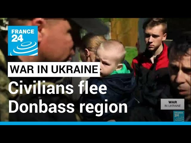 Conflict in Ukraine: Civilian Exodus Amid Russian Advances in Donbass