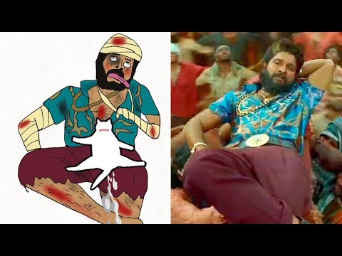 Pushpa Video Song Funny Drawing Meme🤣🤣🤣 | Pushpa 2 | Allu Arjun Rashmika Mandhana