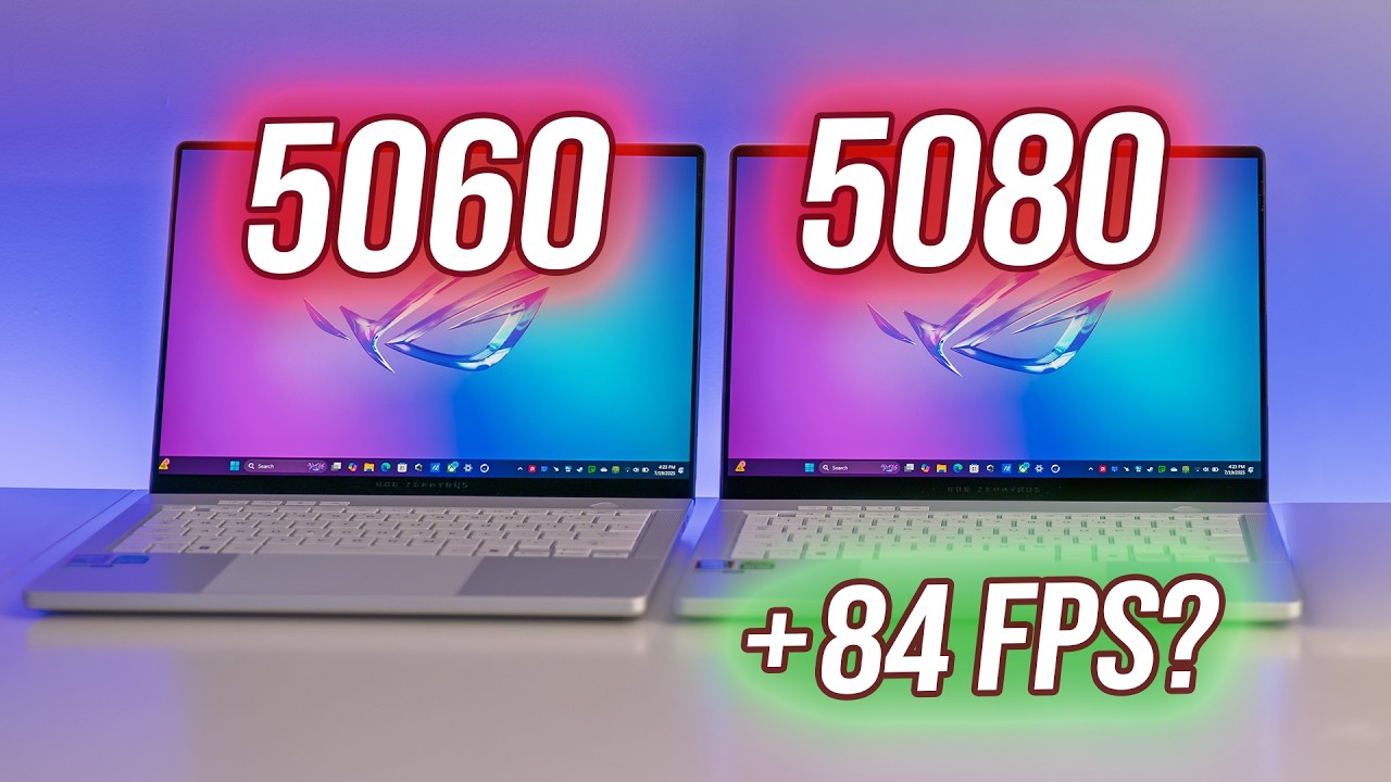 Tiny Laptop Showdown: 5060 vs 5080 Power 💻