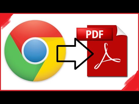 Saving webpages as PDF files (Chrome)