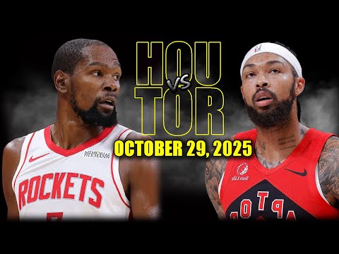 Houston Rockets vs Toronto Raptors Full Game Highlights - October 29, 2025 | NBA Season