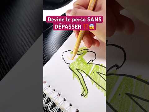 Devine le PERSO sans dépasser 😱 avec les crayons CLOWN ART 🤡 #dessin #artchallenge