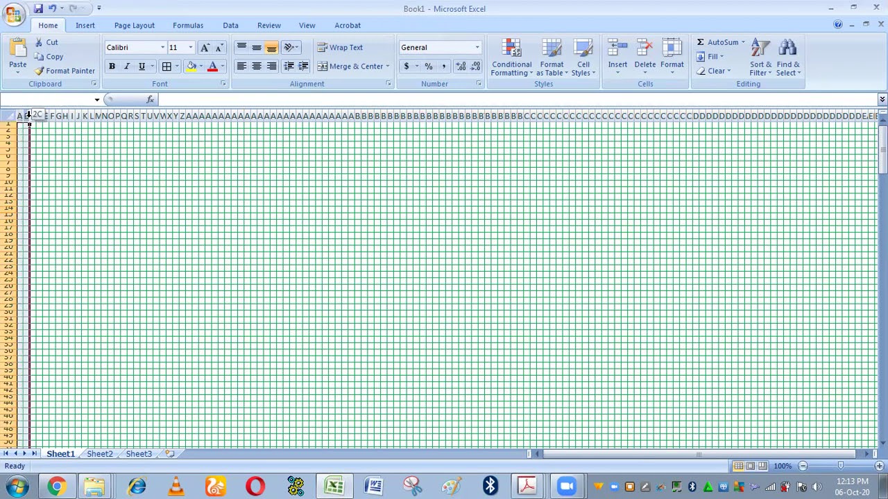 Create Graph Paper in MS Excel 📊