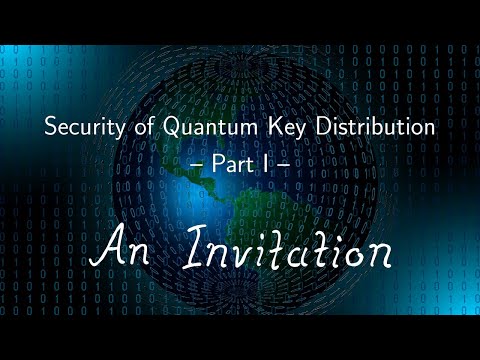 Security of Quantum Key Distribution 1: An Invitation