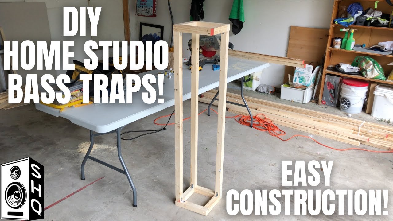 DIY Home Studio with Square & Triangular Bass Traps 🎶