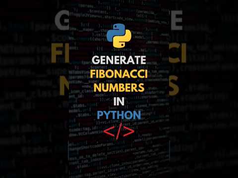 Generate Fibonacci Numbers in Python with Just One Line! 🚀🐍 #PythonTricks #python #pythontips #code