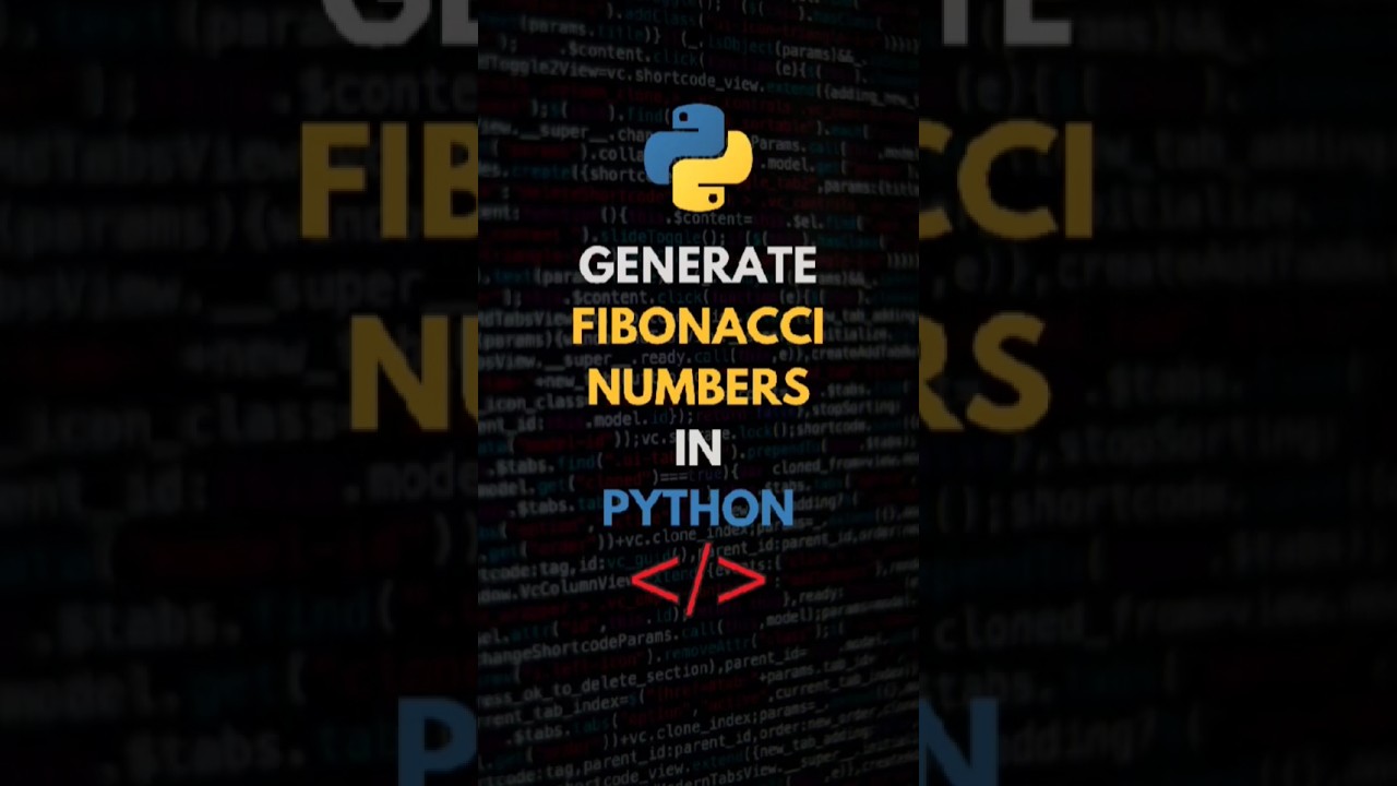 Generate Fibonacci Numbers in Python with a Single Line! 🚀