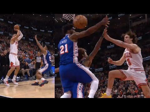 Nikola Vucevic game winner vs 76ers off crazy Josh Giddey dime and 24pt comeback 😱