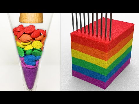 Very Satisfying and Relaxing Compilation 302 Kinetic Sand ASMR