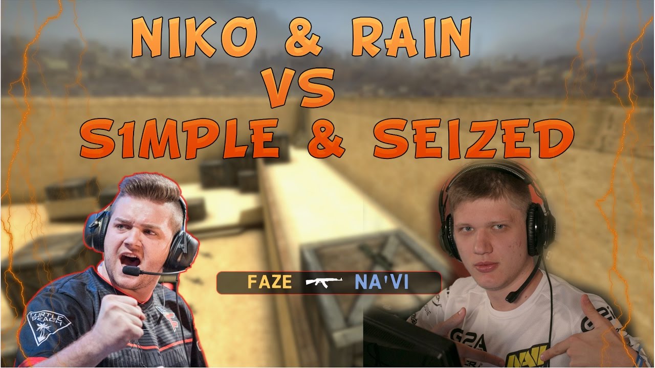 NIKO & RAIN vs Seized & S1MPLE | HTC 2v2 CS:GO Invitational