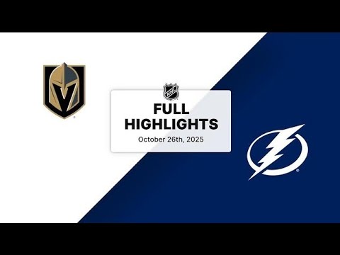 Golden Knights vs Lightning Full Game Highlights 10-26-2025