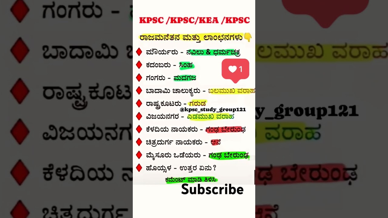 ಕನ್ನಡ ಸಾಮಾನ್ಯ ಜ್ಞಾನ ಪ್ರಶ್ನೆಗಳು 🧠